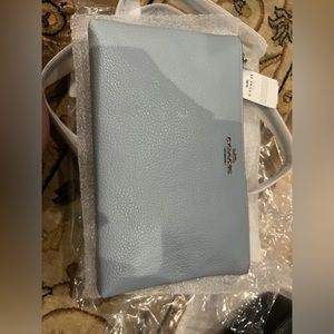 Light blue coach cross body